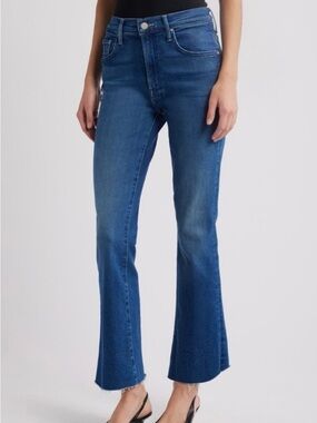 MOTHER The Insider Fray Ankle Jeans In Whatever You Want size 28